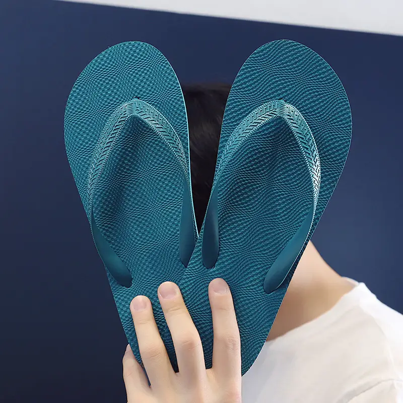 Men's Blue & Grey Casual Flip-Flops 2025 Summer - Image 6