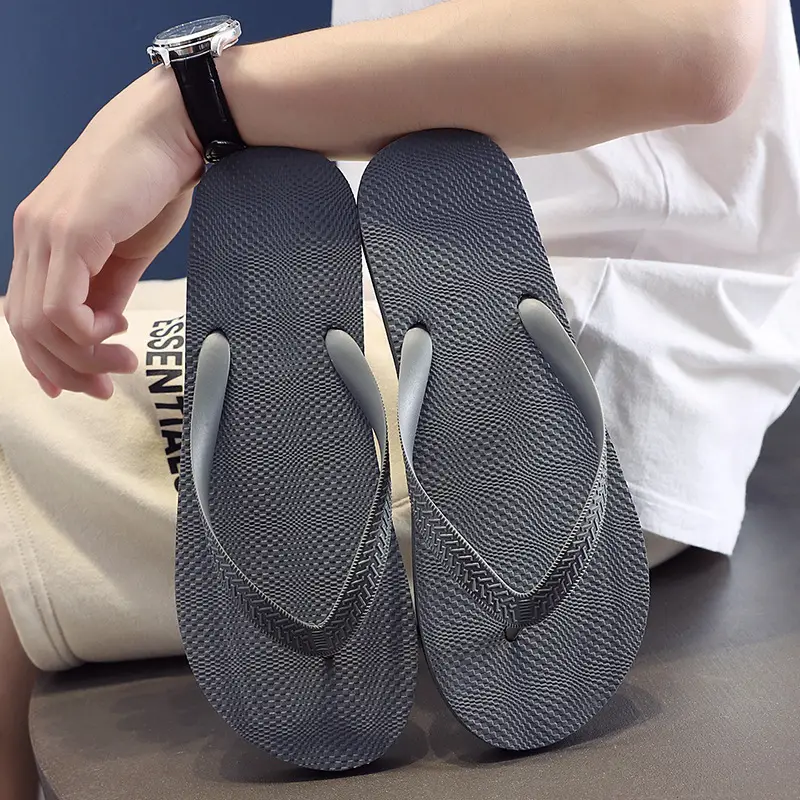 Men's Blue & Grey Casual Flip-Flops 2025 Summer - Image 7