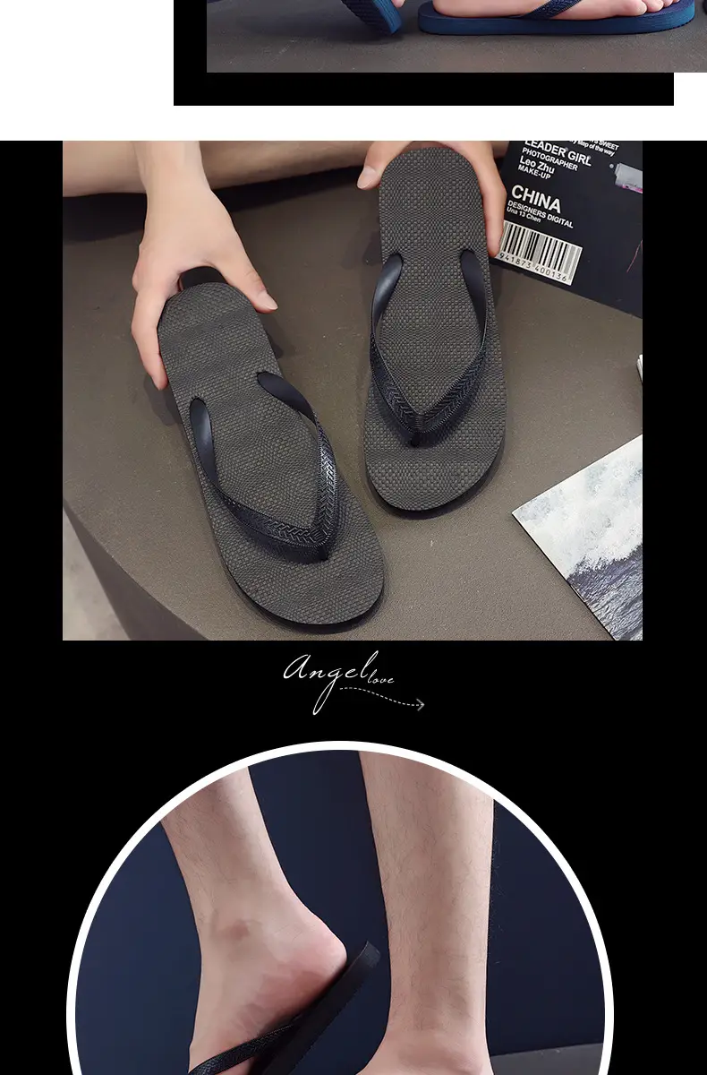 Men's Blue & Grey Casual Flip-Flops 2025 Summer β feature 15