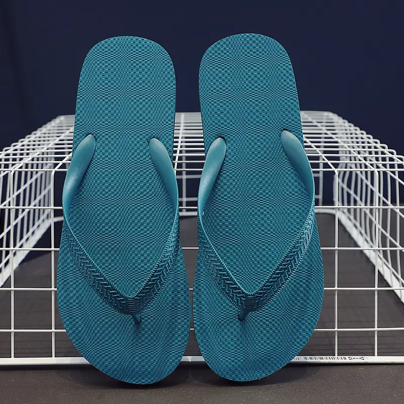 Men's Blue & Grey Casual Flip-Flops 2025 Summer - Image 2