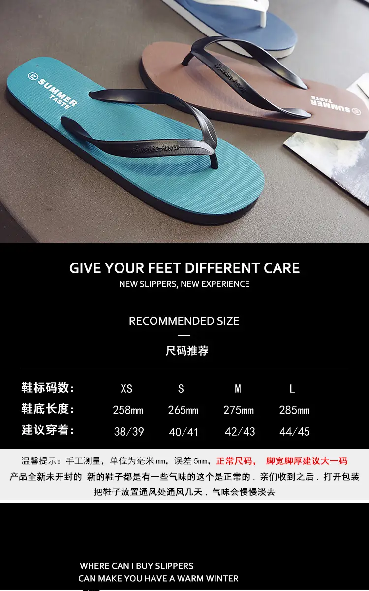 Men's Flip-Flops Summer Slippers Men's Non-Slip Thong Sandals Student Beach Flip-Flops Trendy Hot Item — feature 2