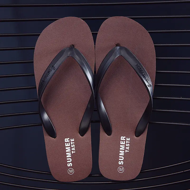 Men's Flip-Flops Summer Slippers Men's Non-Slip Thong Sandals Student Beach Flip-Flops Trendy Hot Item - Image 3
