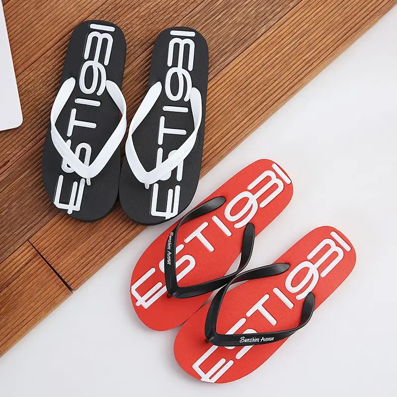 Men's Flip-Flops, Summer Non-Slip Slippers, Men's Personalized Korean Style Couple's Beach Shoes, Outdoor Sandals, Trendy Style - Image 7