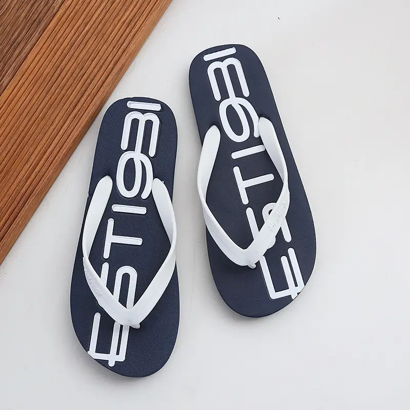 Men's Flip-Flops, Summer Non-Slip Slippers, Men's Personalized Korean Style Couple's Beach Shoes, Outdoor Sandals, Trendy Style - Image 2