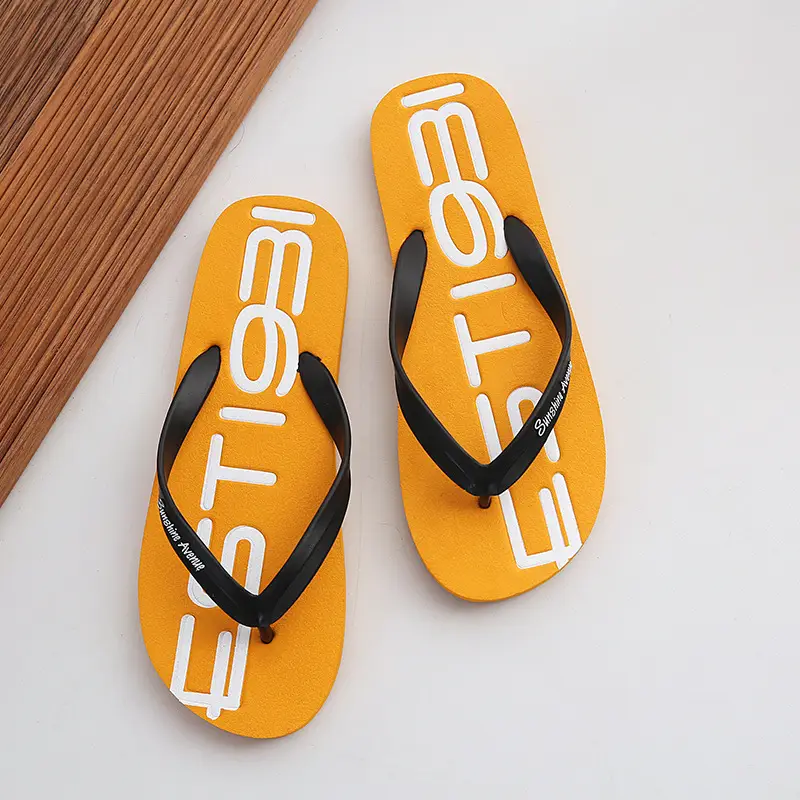 Men's Flip-Flops, Summer Non-Slip Slippers, Men's Personalized Korean Style Couple's Beach Shoes, Outdoor Sandals, Trendy Style - Image 5