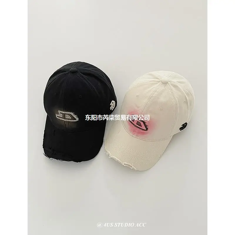 Women Washed Old Soft Top Baseball Cap Sun Protection - Image 9
