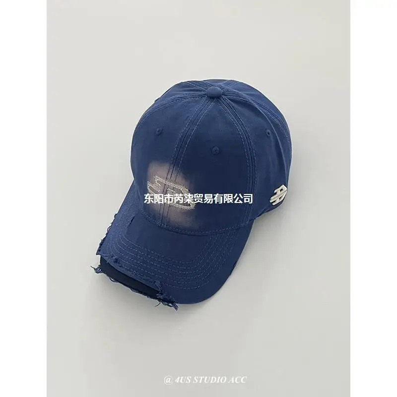 Women Washed Old Soft Top Baseball Cap Sun Protection - Image 10