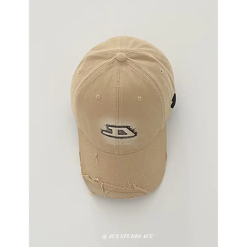 Women Washed Old Soft Top Baseball Cap Sun Protection - Image 3