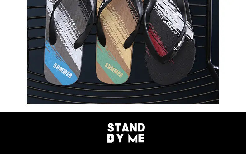 Beach flip flops men's outdoor summer new outdoor leisure men's flip flops non-slip simple student sandals — feature 11