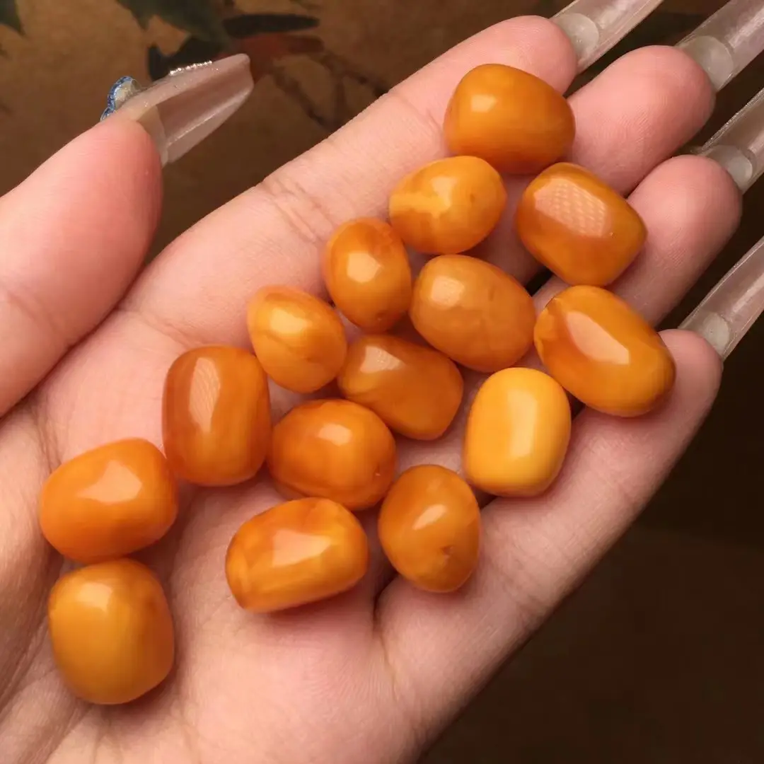 Natural Old Beeswax with Loose Beads for Play & Jewelry - Image 2
