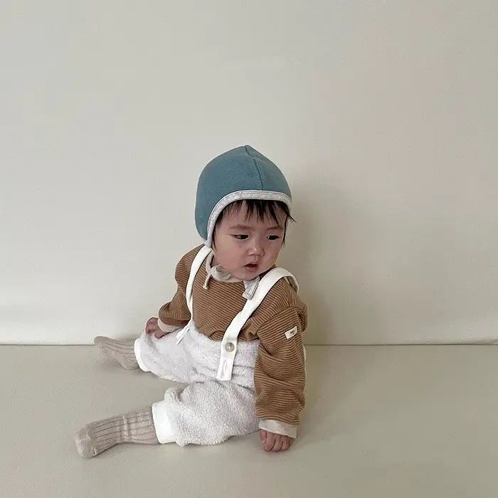 Baby Brown Striped Korean Style Top — feature 3