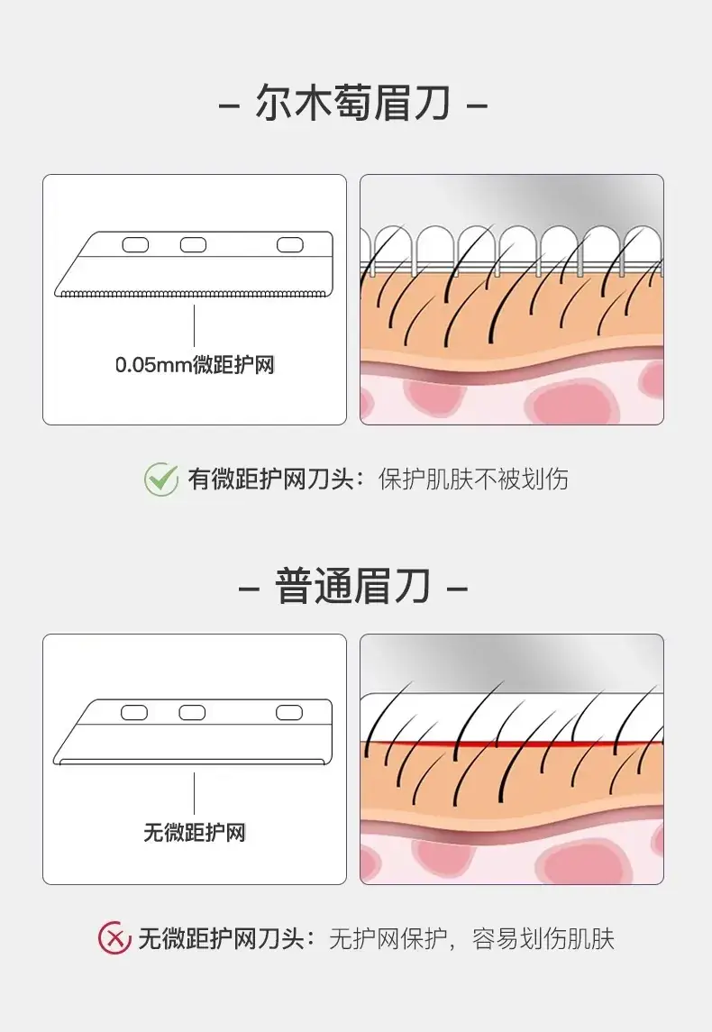 Erbay eyebrow shaping knife for women and men — feature 15
