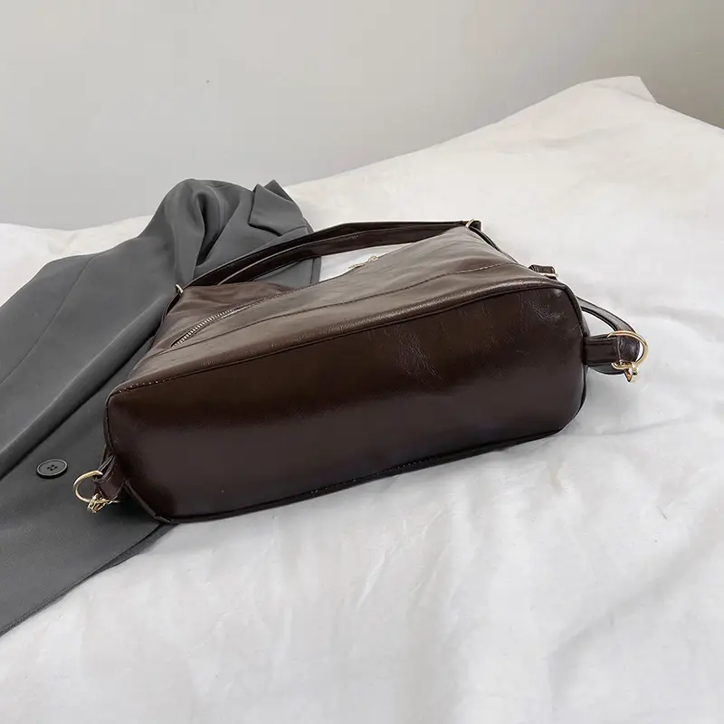 Retro Brown Leather Crossbody Bag for Women 2023 - Image 5