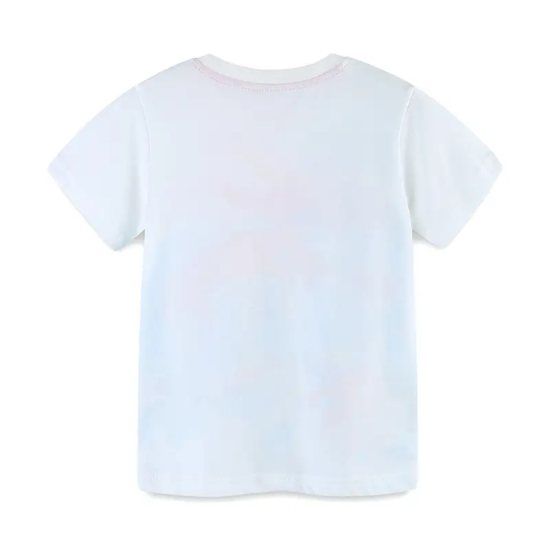 Kids Cartoon Printed Cotton T-Shirt White Red Crabs