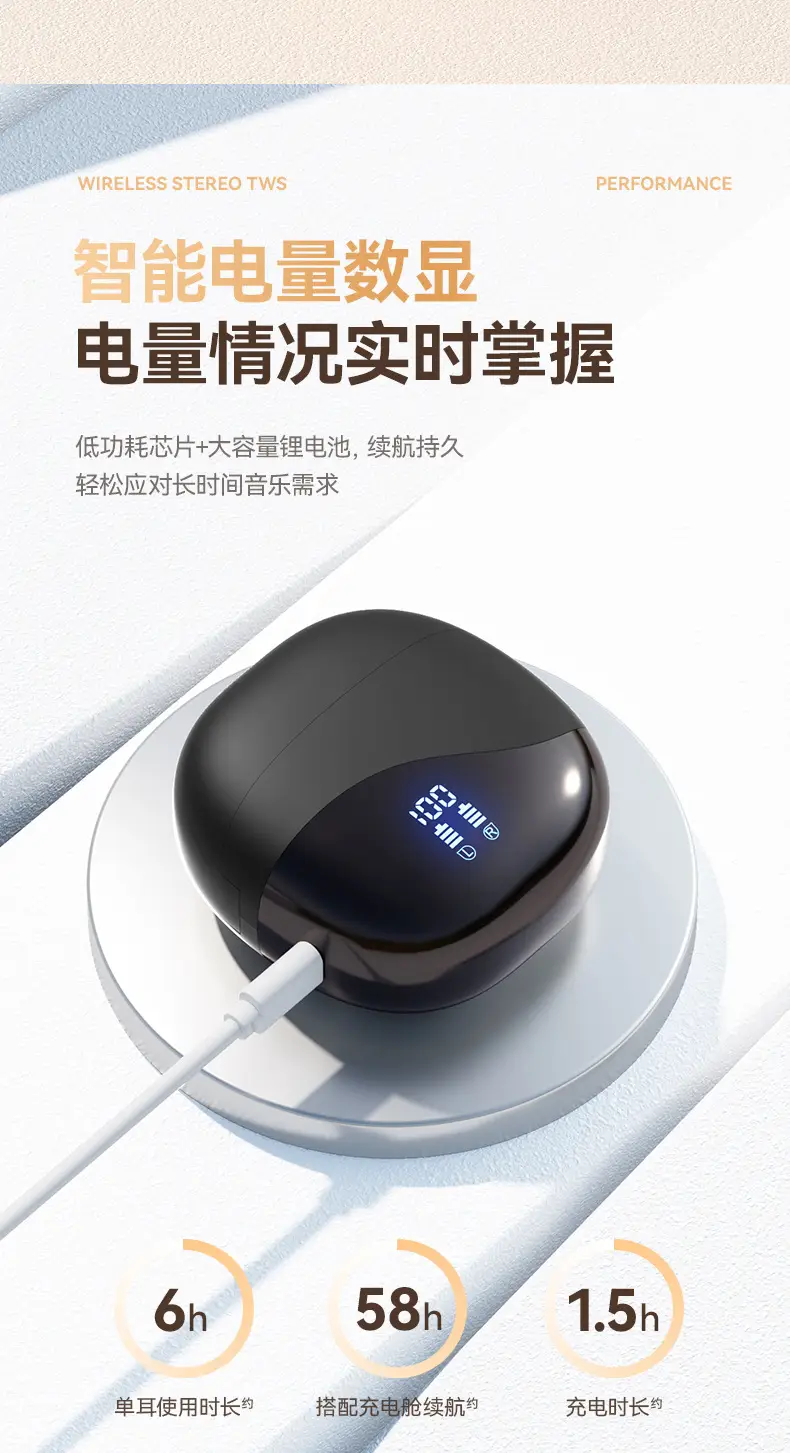 Wireless Earphone with Bone Conduction & Charging Case — feature 10