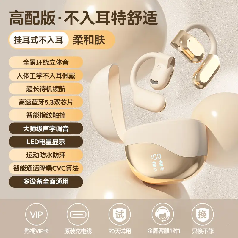 Wireless Earphone with Bone Conduction & Charging Case - Image 2