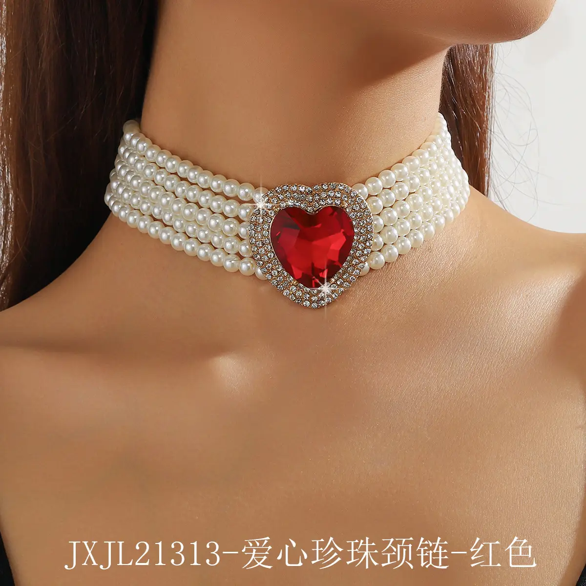 Luxury Multi-Layer Pearl & Crystal Necklace Set - Image 37