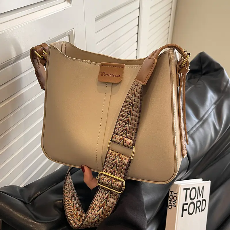 Korean Style Wide Strap Shoulder Bag for Women - Image 2