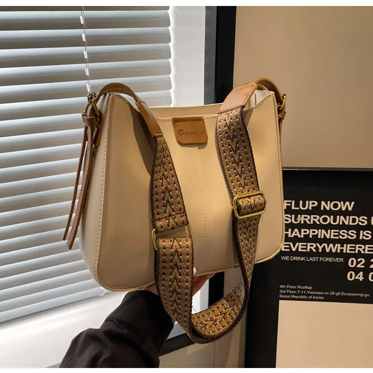 Korean Style Wide Strap Shoulder Bag for Women — feature 24