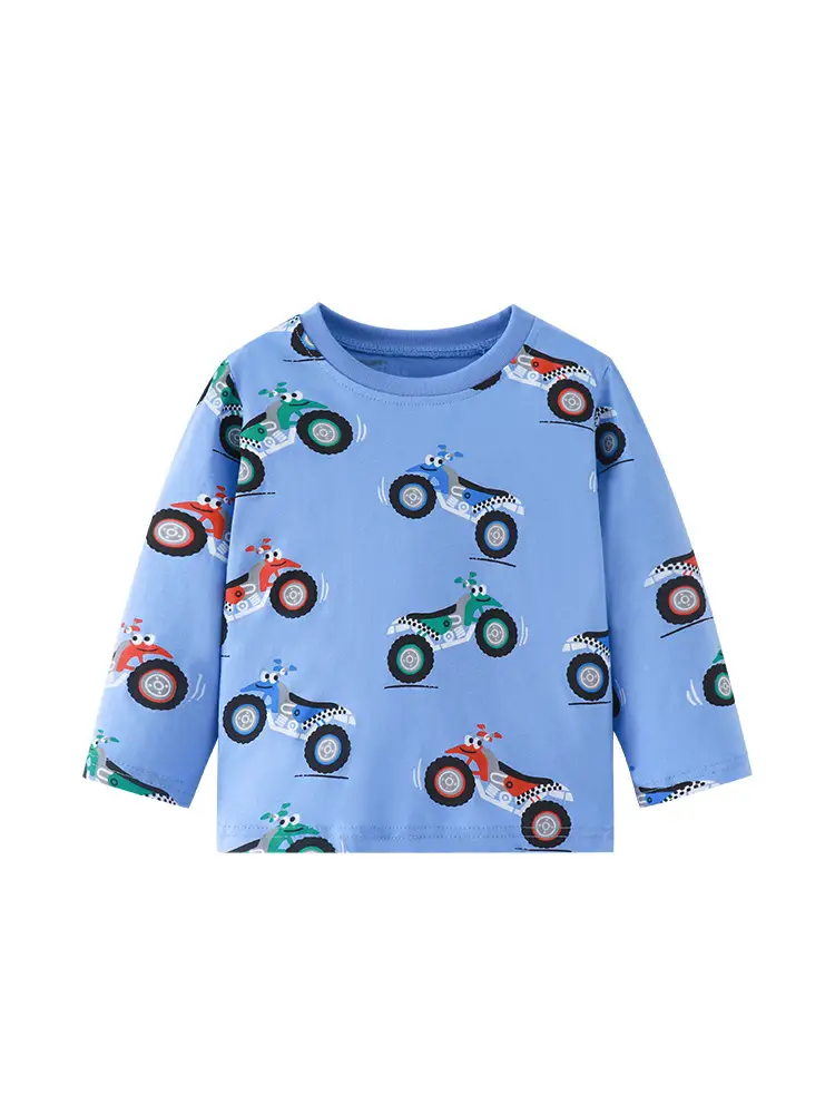 Forestkingdom Boys T-Shirt Blue Motorcycles 2024