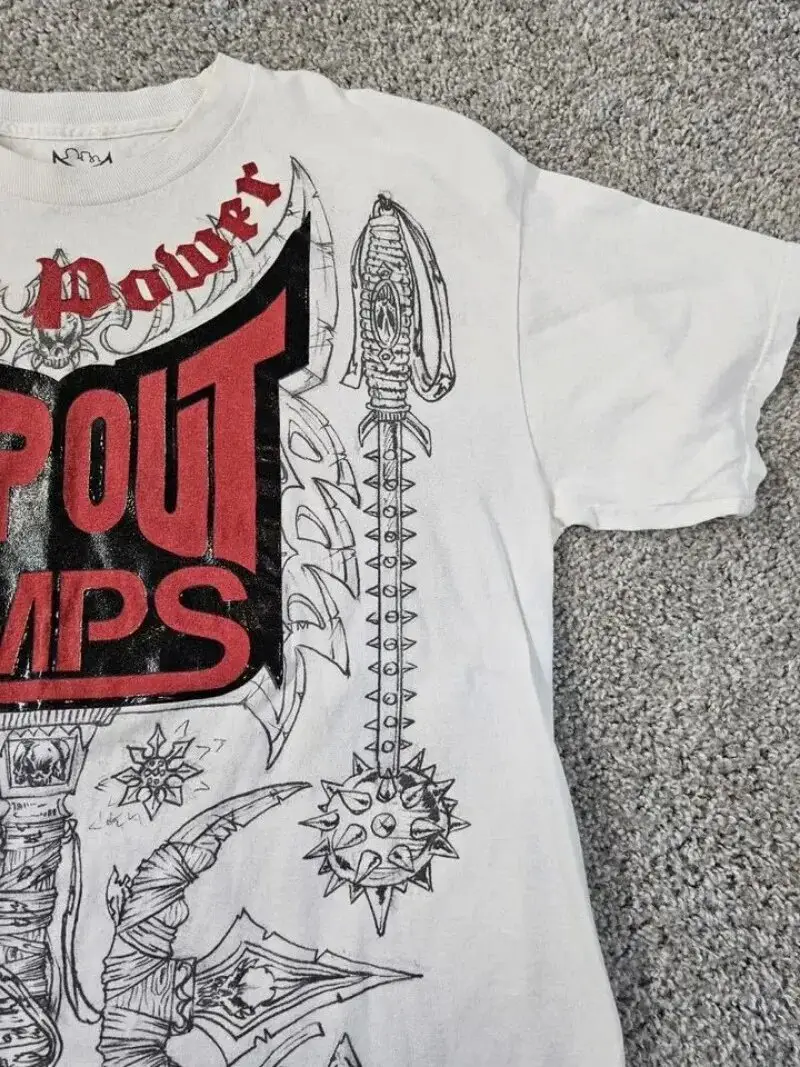 Men Retro Printed T-Shirt White Short Sleeve — feature 6