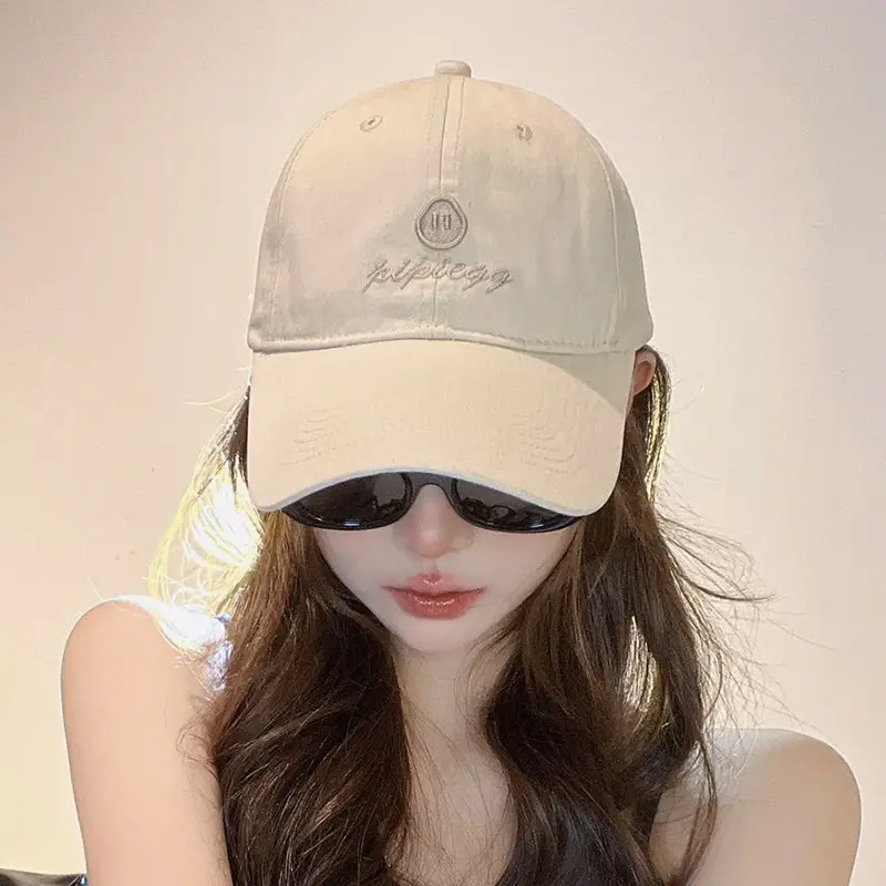 Women Sun Hat Red Peaked Cap UV Protection - Image 5