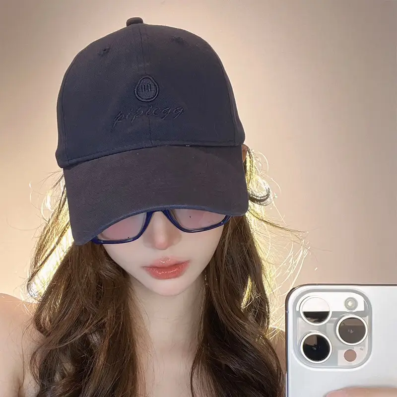 Women Sun Hat Red Peaked Cap UV Protection - Image 7