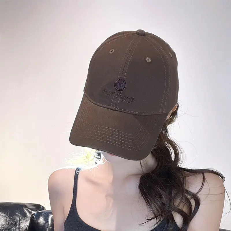 Women Sun Hat Red Peaked Cap UV Protection - Image 8