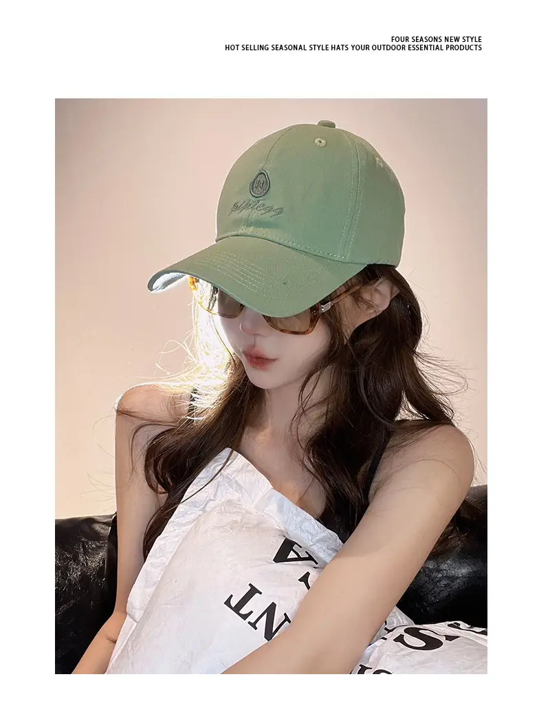 Women Sun Hat Red Peaked Cap UV Protection — feature 7