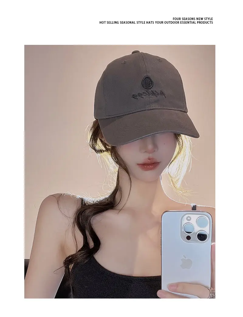 Women Sun Hat Red Peaked Cap UV Protection — feature 9