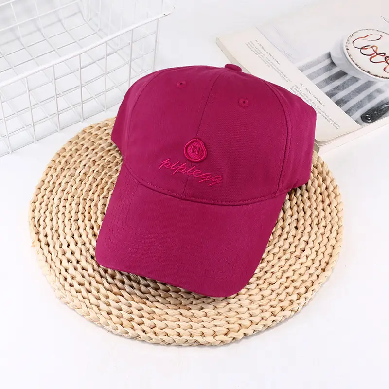 Women Sun Hat Red Peaked Cap UV Protection - Image 4