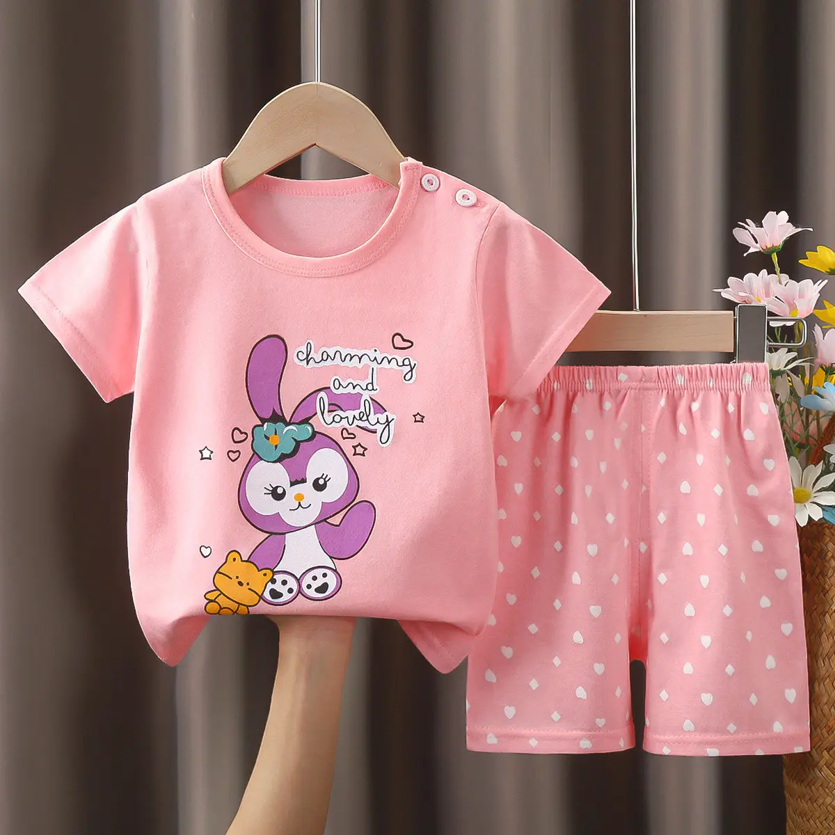 Cotton Cat Sunglasses T-Shirt Shorts Set Yellow - Image 6