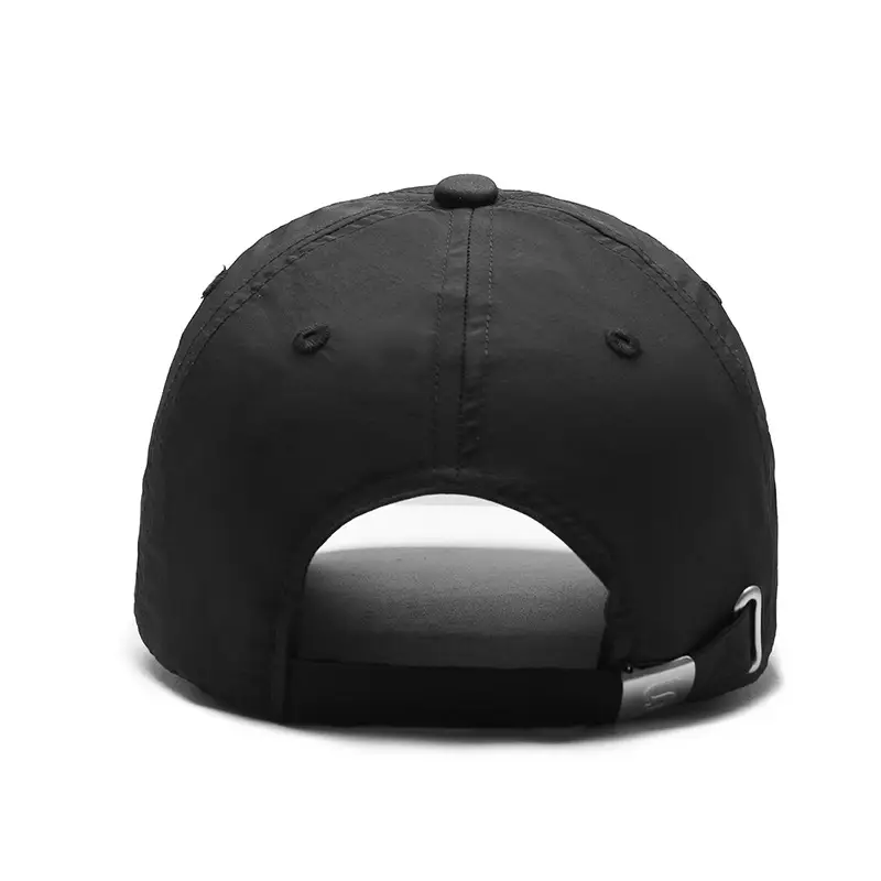 Men's Navy Blue Nylon Baseball Cap with Shield Logo - Image 15