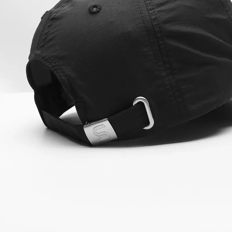 Men's Navy Blue Nylon Baseball Cap with Shield Logo - Image 16