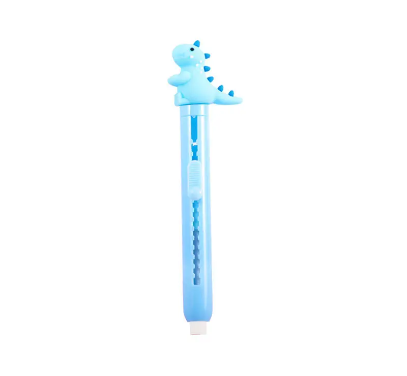 Pen type push eraser cartoon dinosaur children's creative stationery push-pull pen eraser primary school student gift cultural creation — feature 12