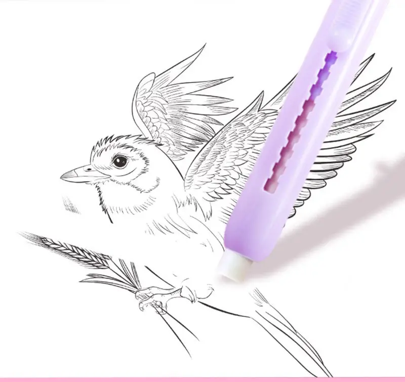Pen type push eraser cartoon dinosaur children's creative stationery push-pull pen eraser primary school student gift cultural creation — feature 6