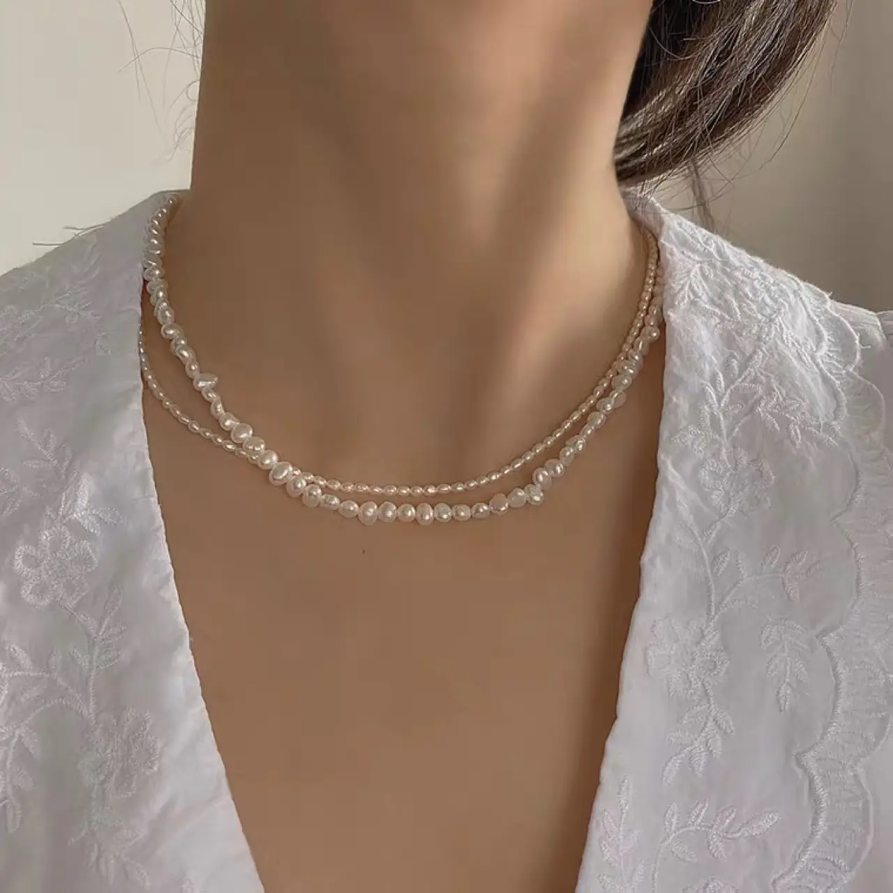 S925 Pearl Clavicle Necklace for Women - Image 3