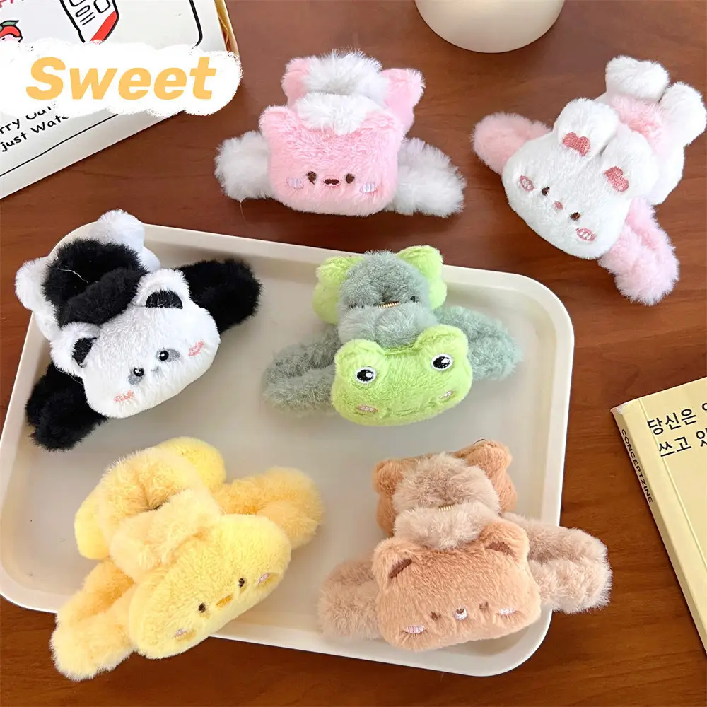Cute Plush Bear Hair Clip for Girls - Image 7