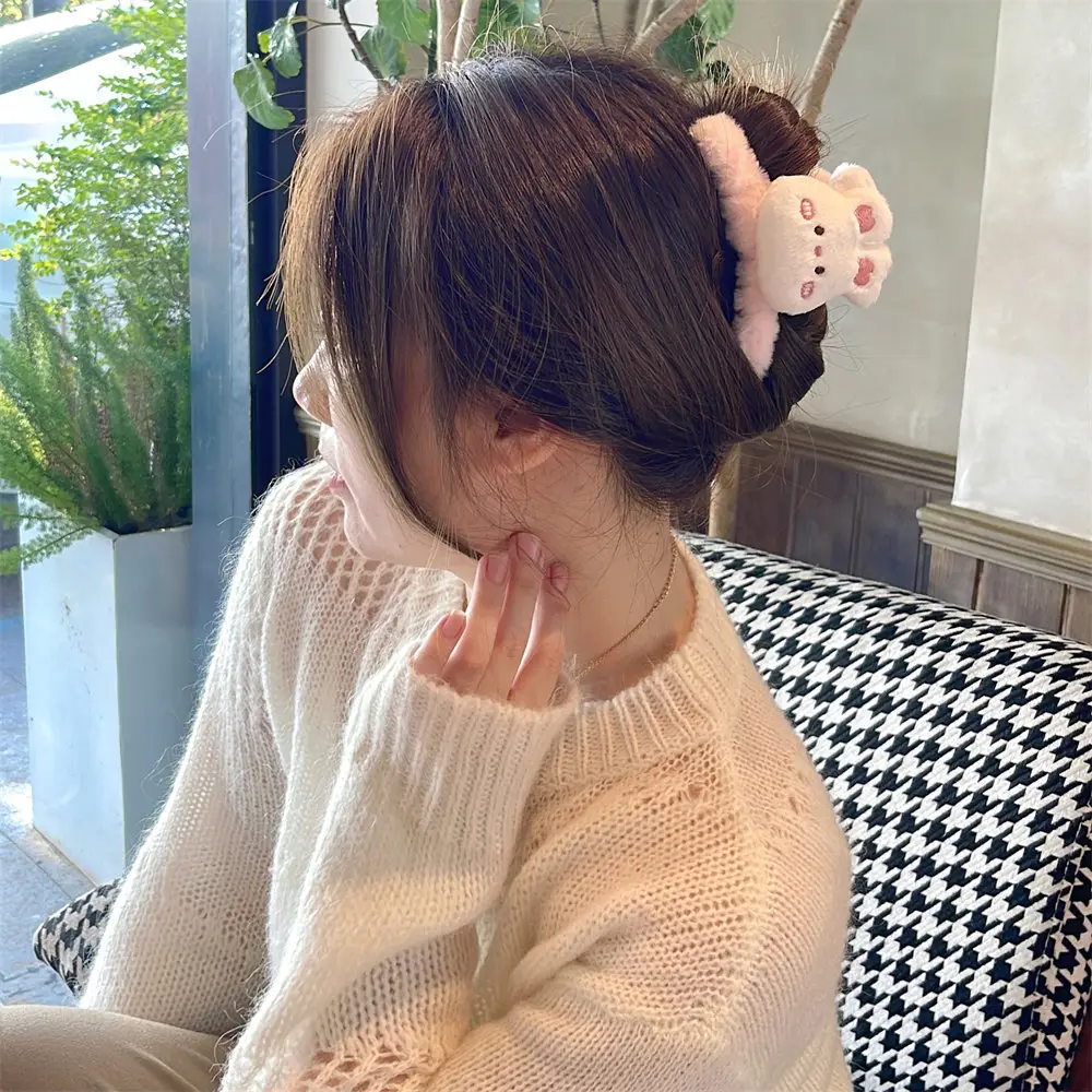 Cute Plush Bear Hair Clip for Girls - Image 8