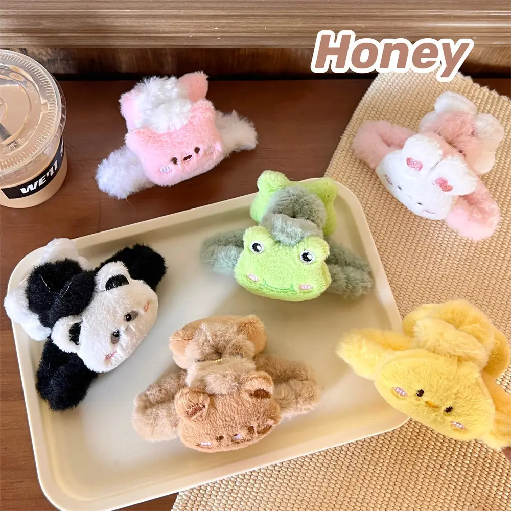 Cute Plush Bear Hair Clip for Girls - Image 9