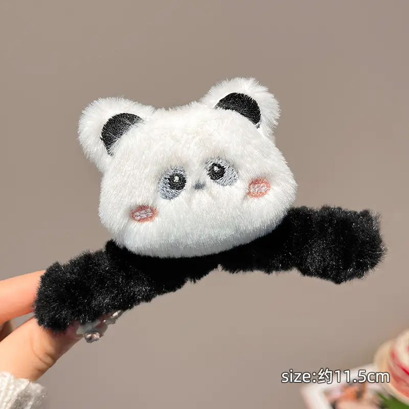Cute Plush Bear Hair Clip for Girls - Image 3