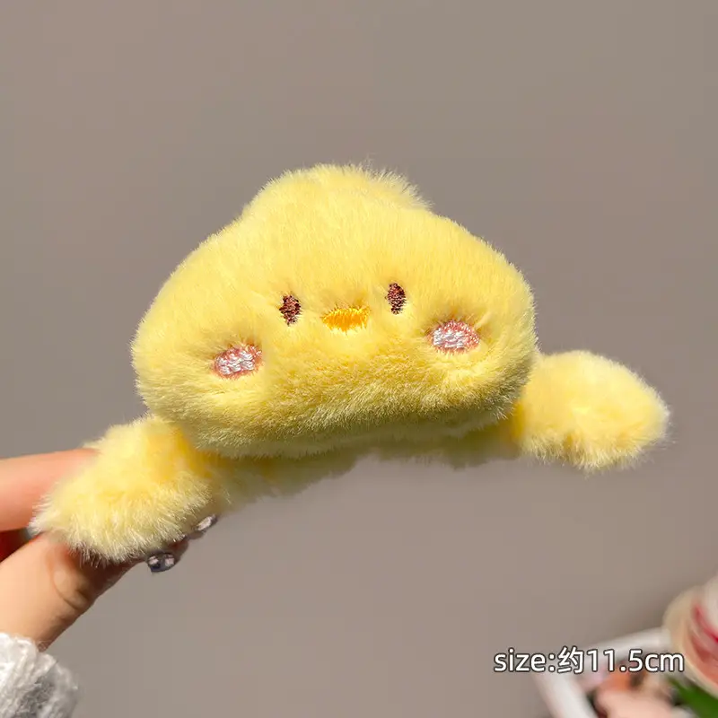 Cute Plush Bear Hair Clip for Girls - Image 4