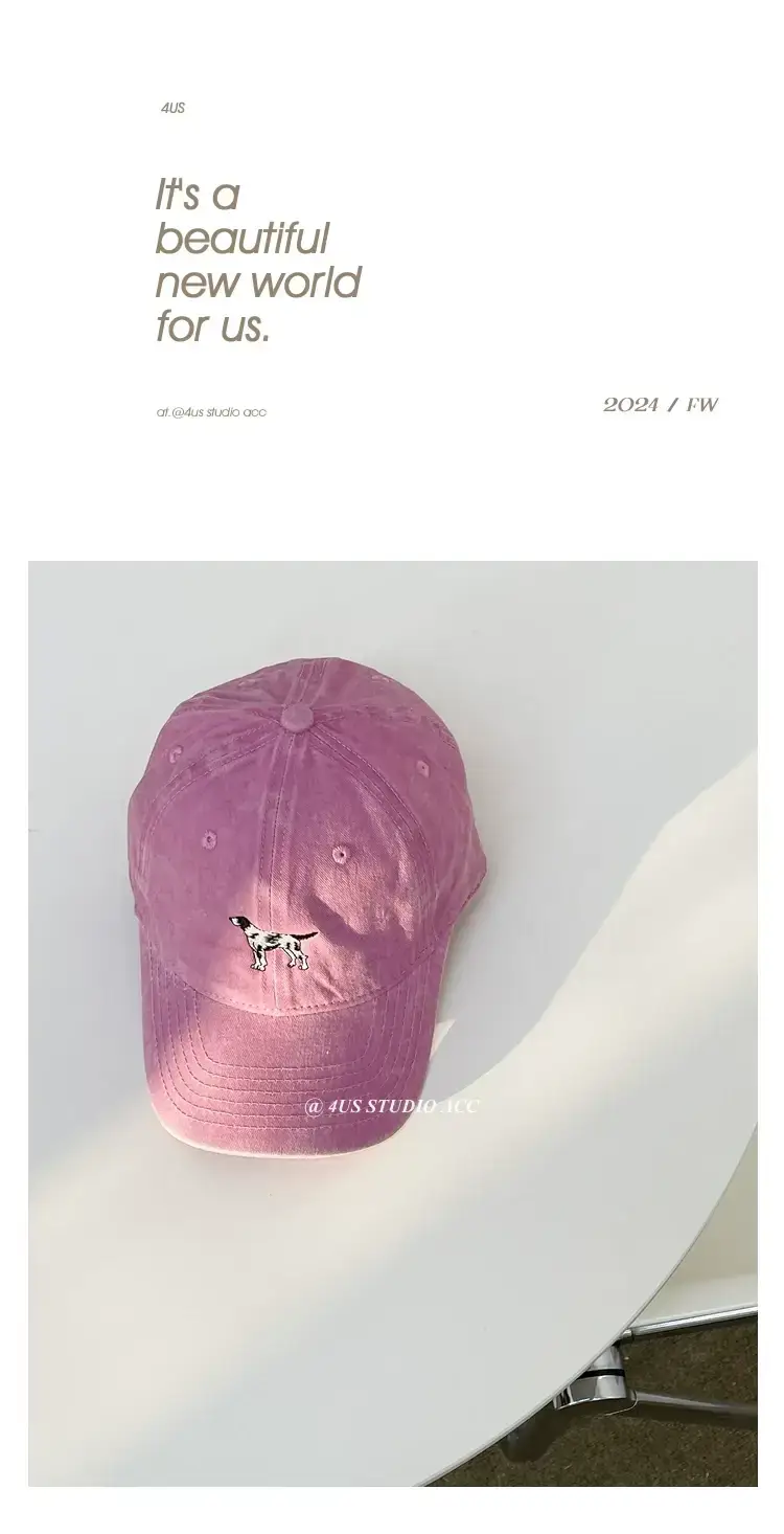 Pink Embroidered Baseball Cap for Girls & Boys — feature 8