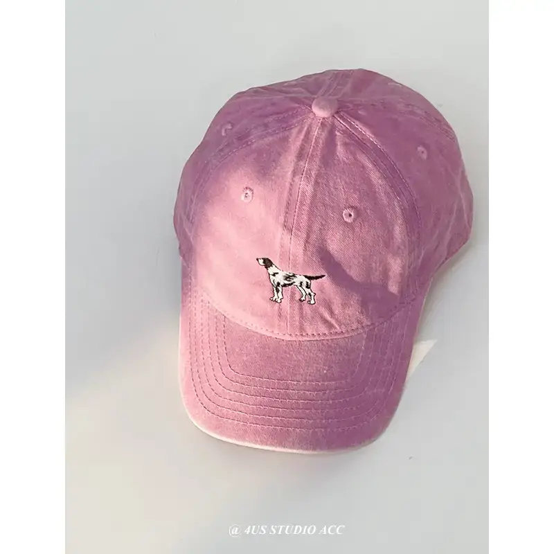 Pink Embroidered Baseball Cap for Girls & Boys - Image 2