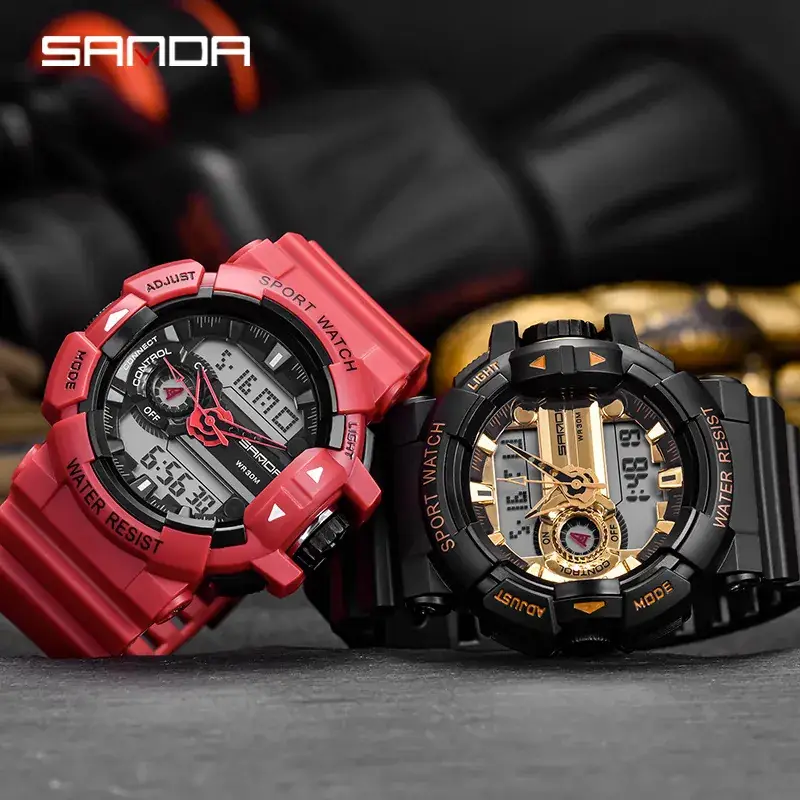 Sanda Luminous Sport Watch Water Resistant Multi-Function - Image 8