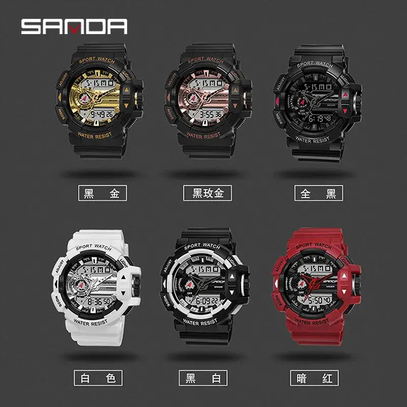 Sanda Luminous Sport Watch Water Resistant Multi-Function - Image 9