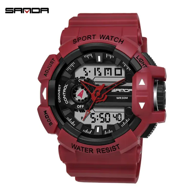Sanda Luminous Sport Watch Water Resistant Multi-Function - Image 5