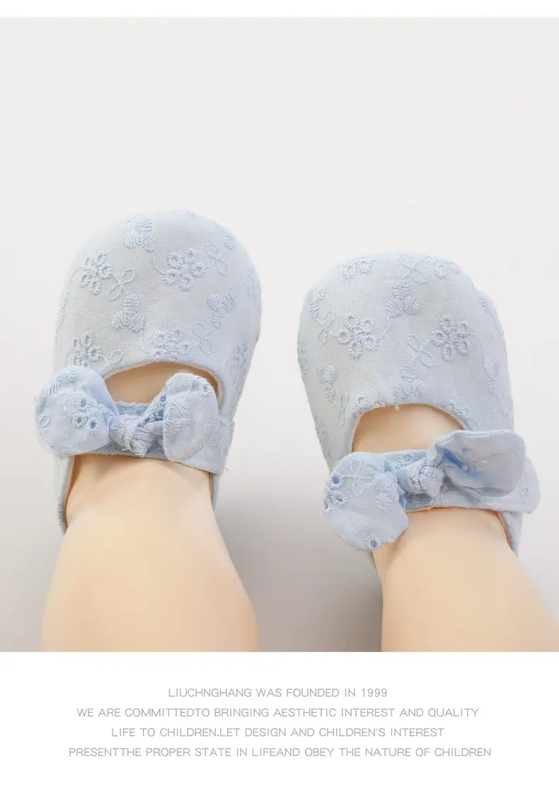 Baby Cartoon Adhesive Slip-On Shoes Blue — feature 10