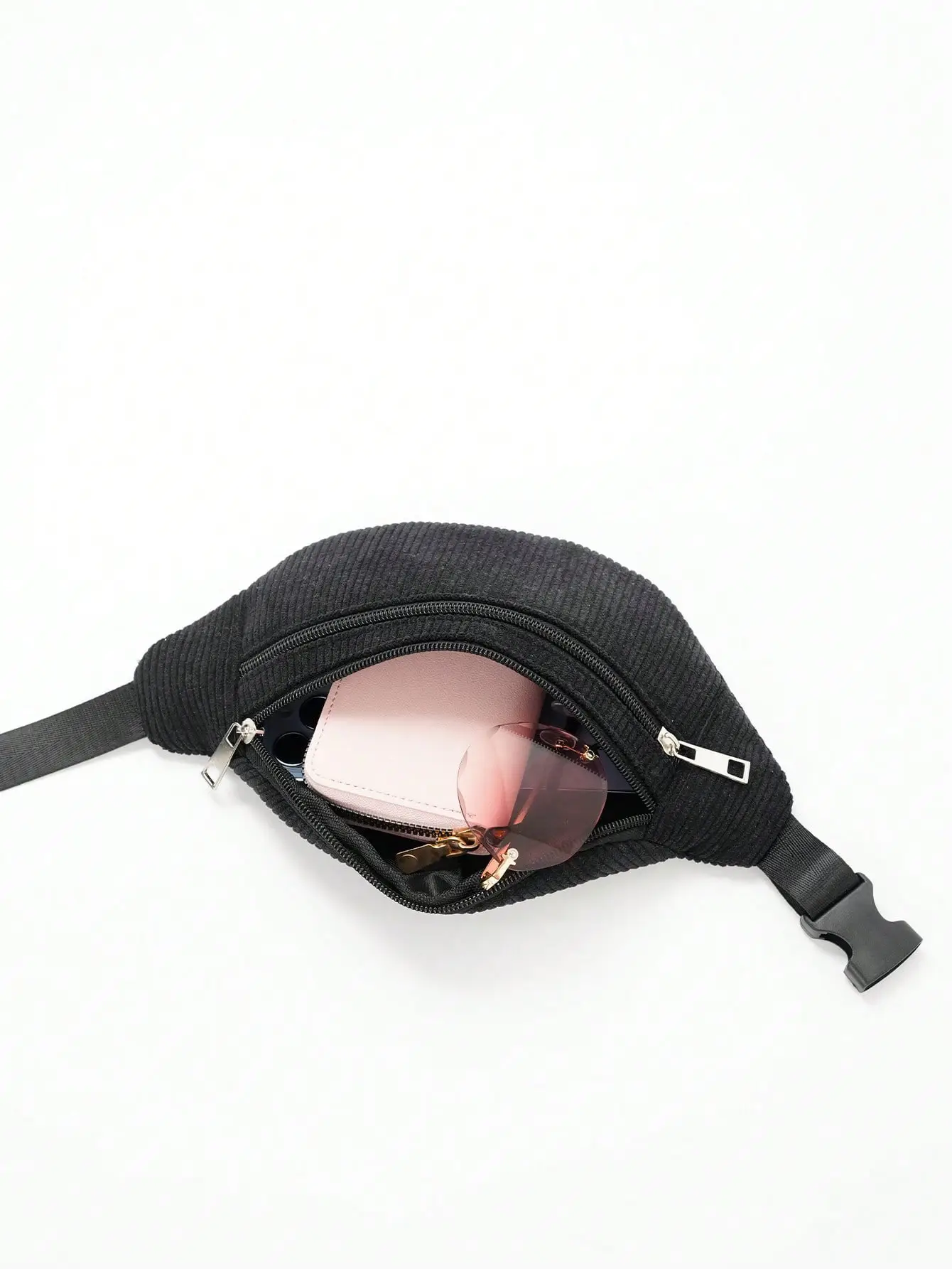 Pink Printed Rhombic Chest Bag for Girls — feature 4