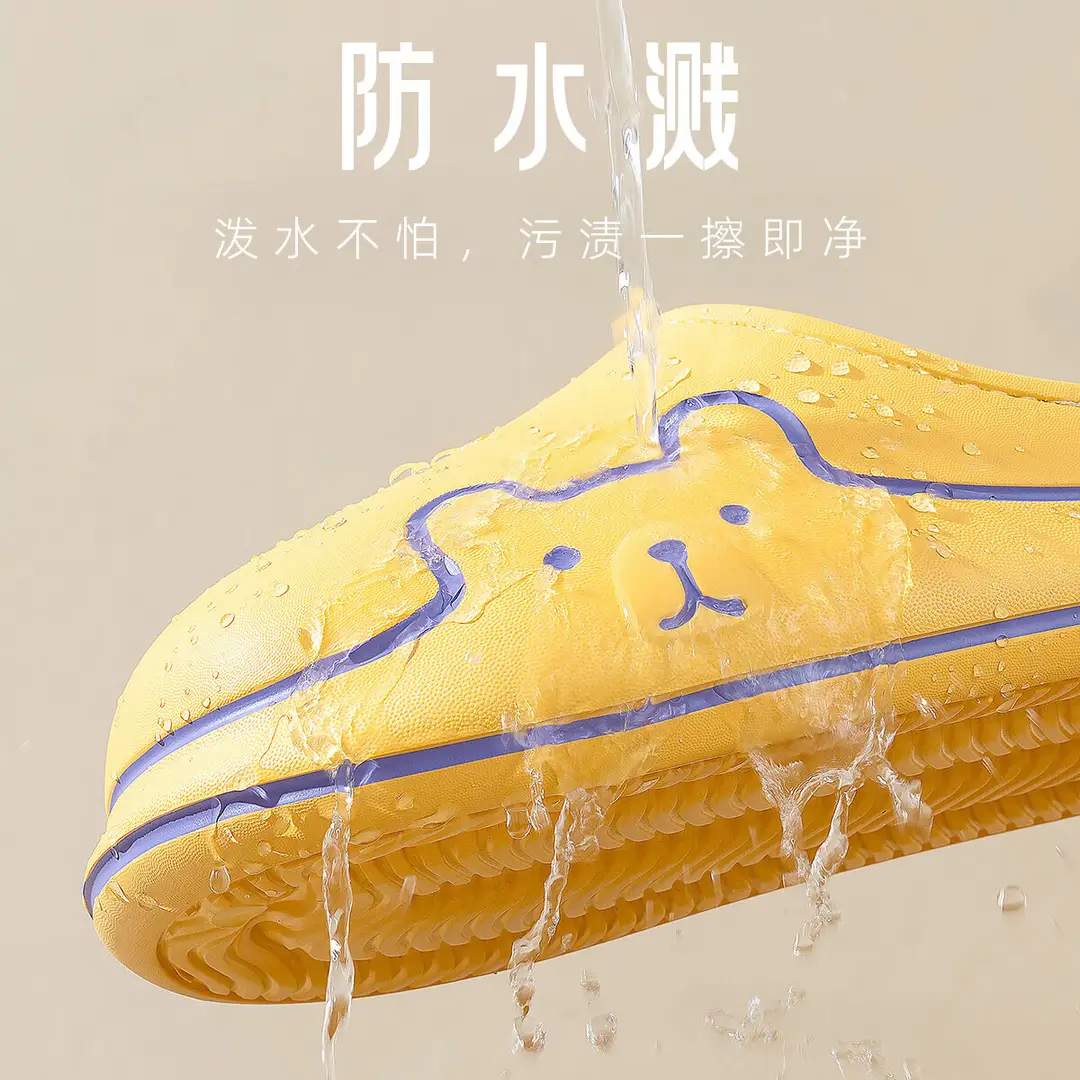 Jialiya Waterproof Cotton Slippers for Women, Winter Indoor Home Fleece-Lined Warm Slippers with a Soft Cushioning Feel, Non-Slip Couple Cotton Slippers for Men